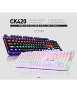 COX CK420 Replaceable LED Gaming Mechanical Keyboard Red Switch English ... - £66.22 GBP