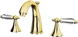 Kingston Brass Ks2972Wll Wilshire Widespread Bathroom Faucet, Polished Brass - £255.78 GBP