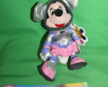 Walt Disney Mouseketoys Space Minnie Mouse Bean Bag Stuffed Toy - £11.86 GBP