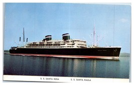 Santa Rosa Santa Paula Cruise Ship Postcard Grace Line South America - £37.45 GBP