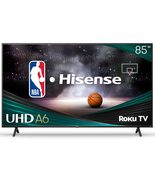 Hisense 85-Inch Class A6 Series 4K UHD Smart Roku TV (85A6NR, 2024 Model) - Dolb - $17,961.25 MXN