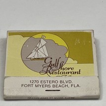 Vintage Matchbook Cover  Gulf Shore  Restaurant  Fort Myers, FL. gmg - £9.72 GBP