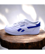 Reebok Court Advance Street Shoe Sneaker Size 10 Womens White Blue NEW T... - $99.89