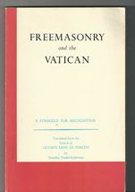 Freemasonry &amp; The Vatican By Vicomte Leon De Poncins Soft Cover 1968 - £35.31 GBP