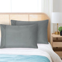 Ultra-Soft Microfiber Pillowcase Set: 20""x30”, Moisture Absorbent, Set of 2 - £9.38 GBP