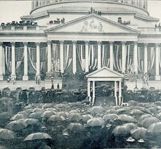 President McKinley Inaugural Address At White House 1901 Victorian Print... - $11.25