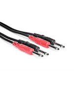 Hosa CPP-203 Dual 1/4 in TS to Same, 3M - £10.97 GBP