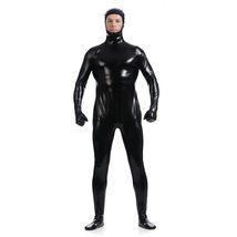 PVC Zentai For Men Carnival Catsuit Male Faux Leather Uniform Sexy Movie Costume - £26.33 GBP