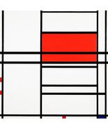 14264.Decor Poster.Room wall art design.Piet Mondrian painting.White and... - $16.20+