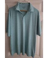 Roundtree &amp; Yorke Mens Size Large Polo Shirt Turquoise - $17.82