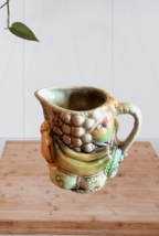 Vintage Ceramic Tilso Japan Majolica Creamer Pitcher Fruit Motif Elegant... - $34.00