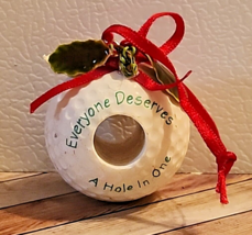 Everyone Deserves a Hole in One Golf Ball Christmas Ornament - £9.53 GBP