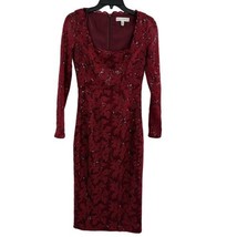Dress The Population Red Lace Sequin Dress Size XS - £68.68 GBP
