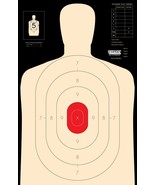 B-27E Shooting Targets (Qty - 50 reverse with reverse Silhouette with re... - $789.81 MXN