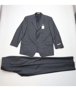 New Vintage Joseph Abboud Mens 44R Wool 2 Piece Suit Jacket Heather Gray... - $5,946.64 MXN