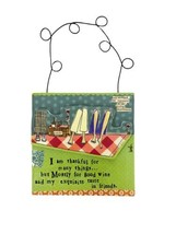 Curly Girl Good Friends Inspirational Hanging Sign 7.25 inches high - £9.05 GBP