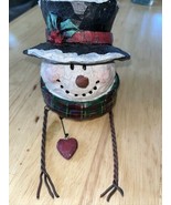 Fits Yankee Candle Jack Frost Christmas Snowman Jar Candle Topper Capper... - £20.54 GBP