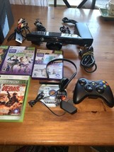 Microsoft Xbox 360 Slim 104GB Console, Games Kinect, Headphones Tested - $117.81