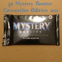 MTG - 3x Mystery Booster Pack (Convention Edition 2021) MB1 - Factory Sealed - £27.69 GBP