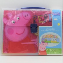 Peppa Pig Sticker Activity Kit 200 Stickers With 4 Play Scenes Vinyl Case - $14.30