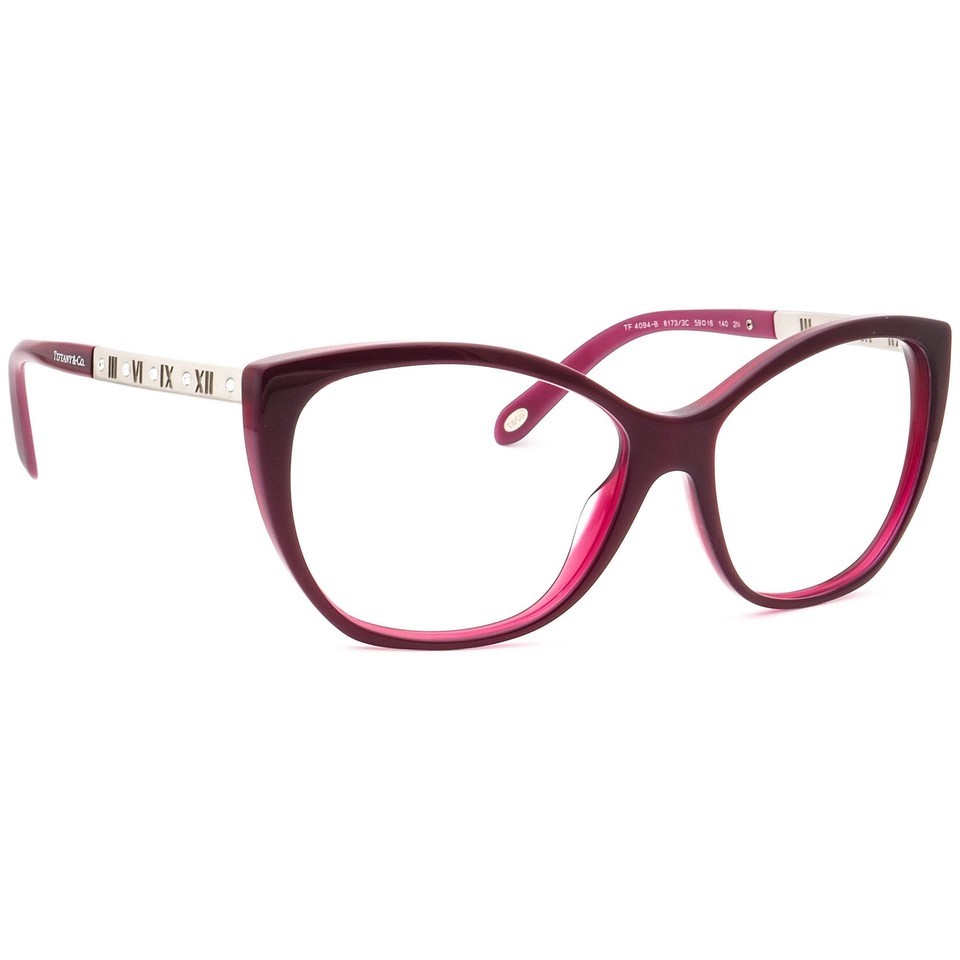 Tiffany &amp; Co. Sunglasses Frame Only TF 4094-B 8173 Merlot Crystals Cat E... - $199.99