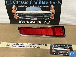 OEM 75 Cadillac Eldorado RIGHT PASSENGER SIDE REAR BUMPER END MARKER PAR... - $98.99