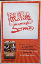 EVERYBODY WANTS SOME!! 11 x 17 Soft Promo Music Record Store Poster  - £10.19 GBP