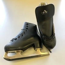 American Athletic Shoe Black Leather Ice Skates Size 11Y New - $30.81