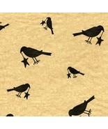 Primitive Tissue Gift Wrap Paper Country Black Crow with Star 10 Sheets ... - $111.10 MXN