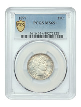 1897 25C PCGS MS65+ - $1,400.44