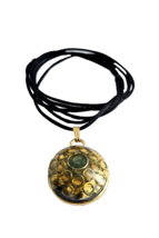 Vintage Mandala Orgone Pendant Talisman Amazonite Gemstone Amulet Succes... - £29.61 GBP