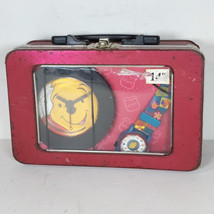 Vintage Disney Winnie The Pooh Clock n Watch Lunch Box Set - £22.08 GBP