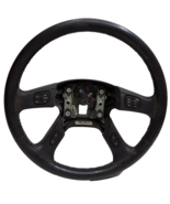 03 04 05 06 GMC Sierra Chevy Silverado black leather steering wheel P103... - €106,26 EUR