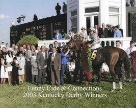 2003 - FUNNY CIDE in the Kentucky Derby W.C. with Connerctions - 10&quot; x 8&quot; - £15.73 GBP