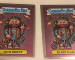 Hippie Skippy Blake Flake Garbage Pail Kids  Lot Of 2 Chrome 2020 - $2.96