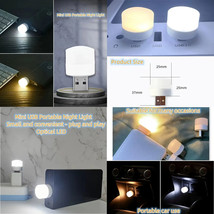 BULK Mini Portable USB Night Light, Bedroom, Nursery, Bathroom 9 or 10 Pieces - £5.74 GBP