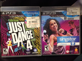 Lot Of 2 Just Dance 4 + Singstar (Play Station 3 PS3)/NICE Complete - £10.32 GBP