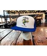 German Alps Festival Snapback Hat Hunter NY Blue White Beer Hofbrau Vint... - $34.69