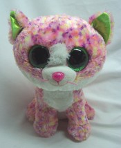 Ty Beanie Boos Pink Spotted Sophie The Cat 8&quot; Plush Stuffed Animal Toy 2015 - £14.64 GBP