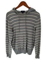 Brooks Brothers Cotton Cashmere Sweatshirt Hoody Bray White Stripes Size... - $24.74