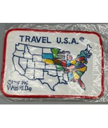 Vtg Camping World Travel U.S.A. Map Patch Embroidered States Souvenir - $9.47