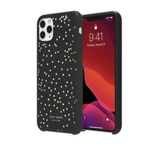 Kate Spade Soft Touch Disco Dots Case for iPhone 11 Pro Max - Black/Gold - £13.53 GBP