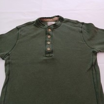 Authentic Red Camel 4-Button Men’s Green Cotton Sweatshirt Long Sleeve Sz Large image 8