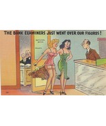 Vintage 1930s Bank Examiners Sexy Women w/Sexist Men Risque Postcard RARE - €11,16 EUR