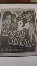 Cry Of The Werewolf ( Rare 1944 Dvd ) * Nina Foch * Stephen Crane * Osa Massen - £6.29 GBP