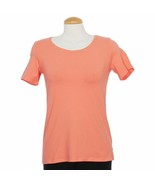 EILEEN FISHER Begonia Pink Organic Cotton Stretch Jersey Short Sleeve To... - $937.16 MXN