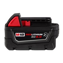 Milwaukee 48-11-1850R M18 REDLITHIUM XC5.0 Resistant Battery - $110.19