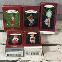 Vintage 90’s Hallmark Keepsake Christmas Daughter Ornaments Lot Of 5 With Boxes - $19.79