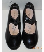 Capezio Girls tap Dance shoes Tele Tone In Black Size Child 10 1/2 M - £18.92 GBP