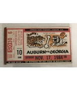 Auburn Tigers Vs Georgia Bulldogs  Ticket Stub November 17 1984 Vintage ... - $22.76